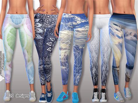 Last Days Of Summer Leggings Pack By Pinkzombiecupcakes At Tsr Sims 4