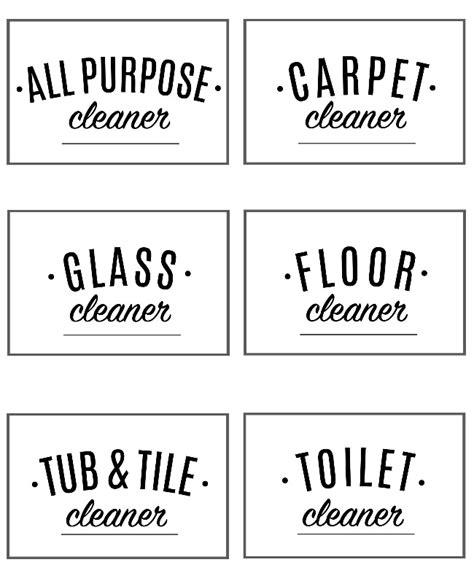 The information can be in the form of. Free Printable Cleaning Labels - Clean and Scentsible ...