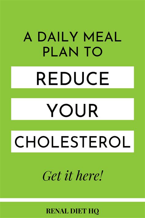 Low Cholesterol Diet Plan Lower Your Cholesterol Cholesterol Free