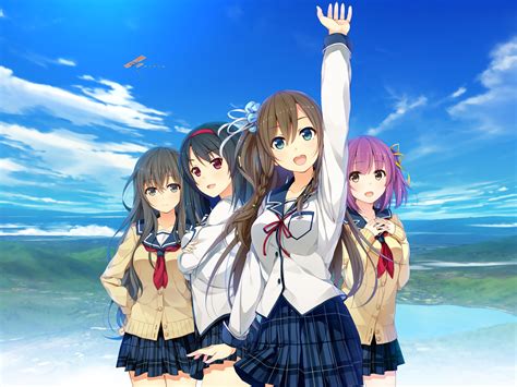 Anime Girls School Uniform Sorairo Innocent Visual