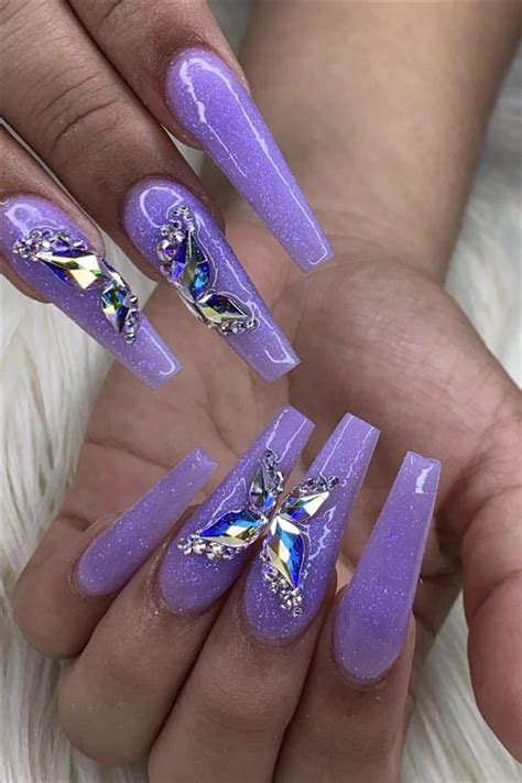 Natural Butterfly Nails Design For Long Nails 2020 Fashion Girls