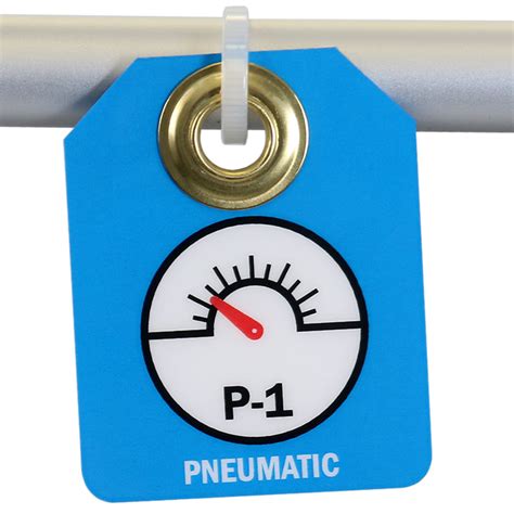 Pneumatic Energy Source Identification Tag 2 Sided SKU TG 0802