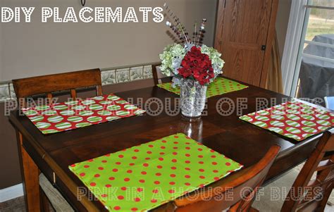 Diy Placemats Pink In A House Of Blues