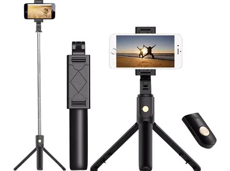 Inf Selfiestick Und Tripod Mit Bluetooth Fernbedienung Selfie Stick Schwarz Mediamarkt