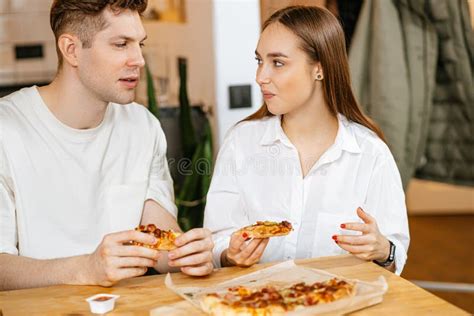 Attractive Wife Eat Cheese Snack Stock Photos Free And Royalty Free