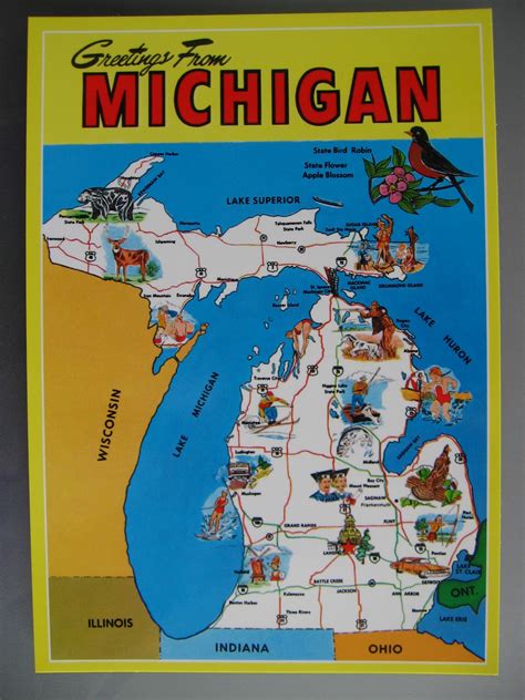 Faith in Postcards: Please Vote: Poll of Michigan Map Cards