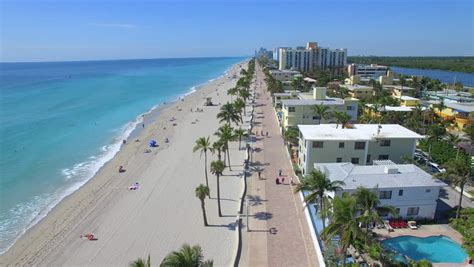Hollywood beach in fort lauderdale has it all. Aerial Video Of Hollywood Beach Florida Stock Footage Video 5330291 | Shutterstock