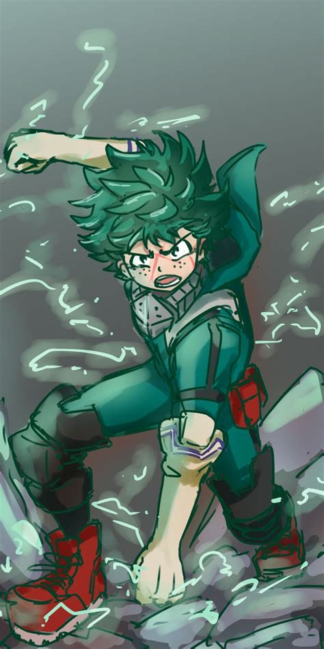 Get inspired by the hairstyles of your favorite anime characters. Angry, green hair, anime boy, Izuku Midoriya, 1080x2160 ...
