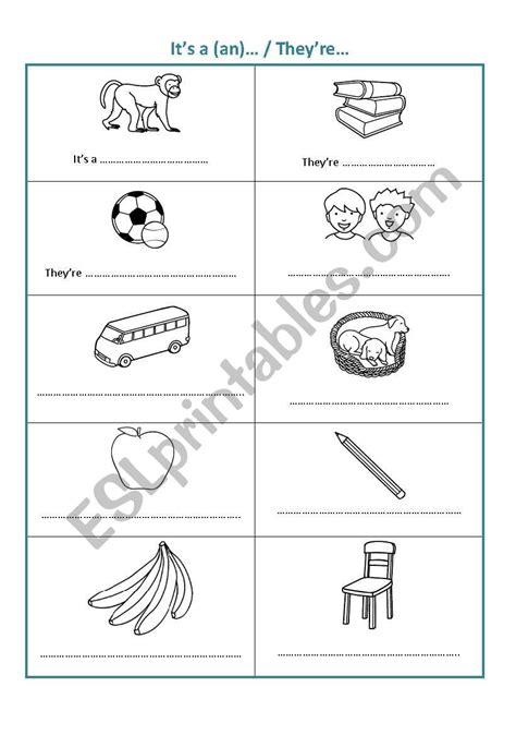 It´s A They Are Esl Worksheet By Pazrosa