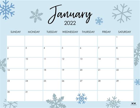 January 2022 Calendars 15 Free Printables Printabulls Artofit