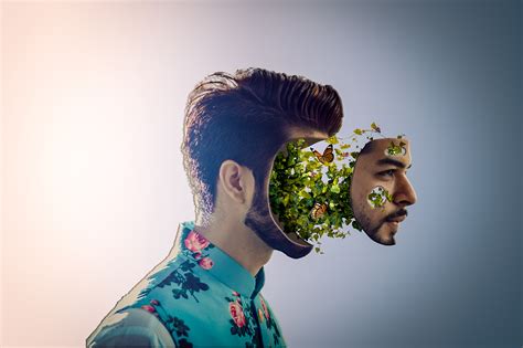 Plant Face Portrait Photo Manipulation With Quick Making  And