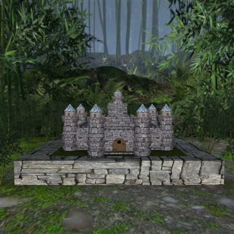 Medieval Castle Stone Palace 3d Asset Cgtrader