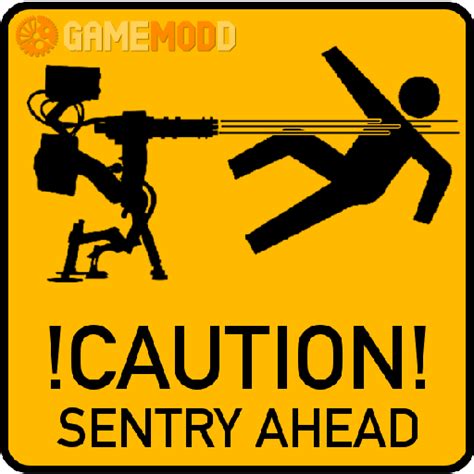 Sentry Casualties Prevention Decal Tf2 Sprays Warning Signs Gamemodd