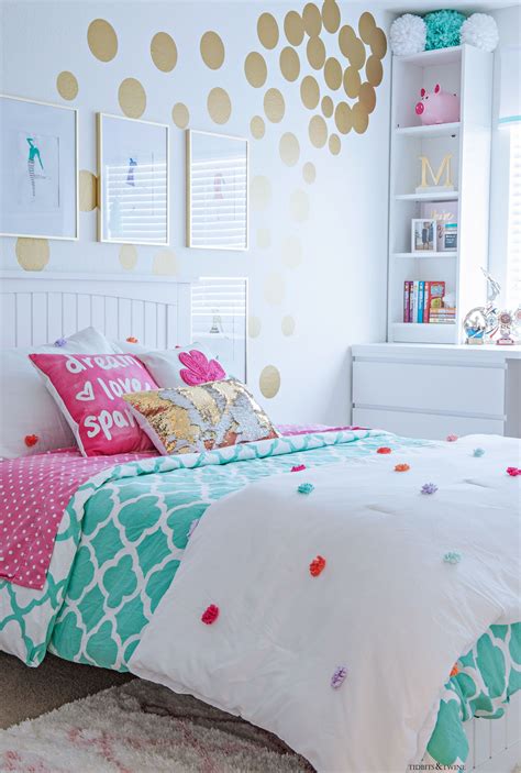 First of all, think about your teen's preferences. Tween Girl's Bedroom Makeover - REVEAL - TIDBITS&TWINE