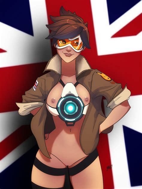 COMMISSIONED Tracer Pin Up By KeatonKing Hentai Foundry