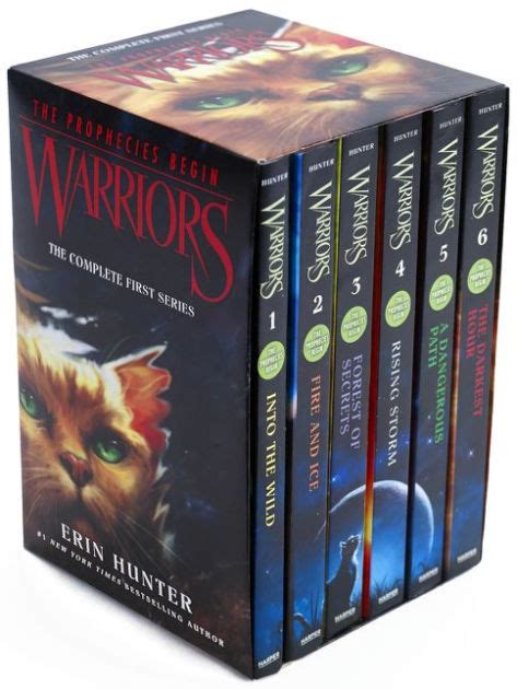 warriors box set volumes 1 to 6 the complete first series by erin hunter paperback barnes