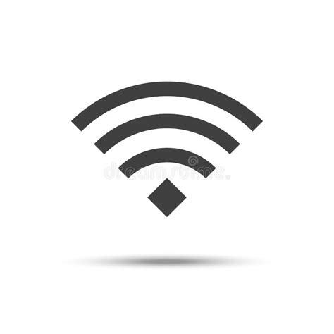 Vector Wifi Icon Wireless Network Symbol Isolated On White Background
