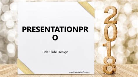 2018 Gift Box Calendar PowerPoint Template PresentationPro