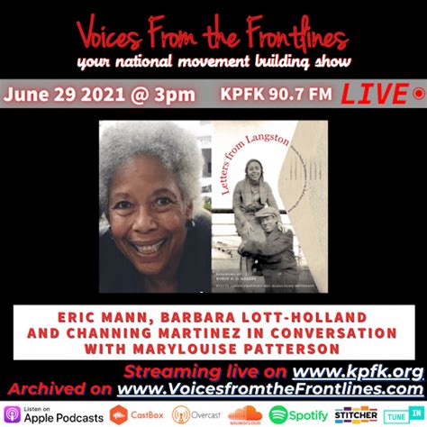 Voices From The Frontlines This Week On Voices Radio Eric And