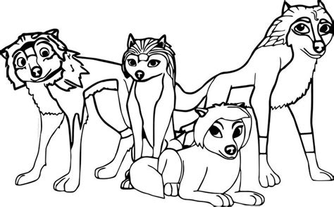 Alpha And Omega Top 4 Characters Coloring Page Coloring Pages