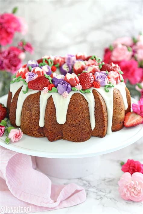 Strawberry Swirl Bundt Cake Sugarhero Spring Cake Easy Cake