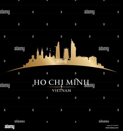 Ho Chi Minh City Vietnam Skyline Silhouette Vector Illustration Stock Vector Image And Art Alamy