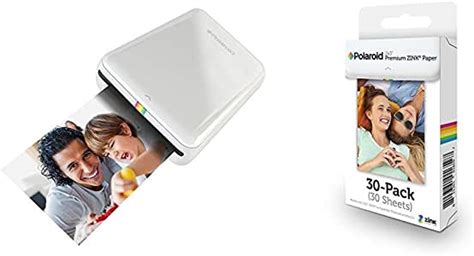 Polaroid Zip Mobile Printer White With Polaroid Zink