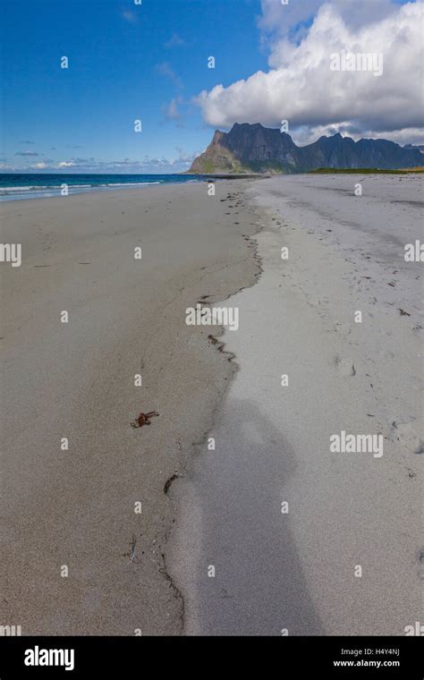 Utakleiv Beach Lofoten Islands Norway Stock Photo Alamy