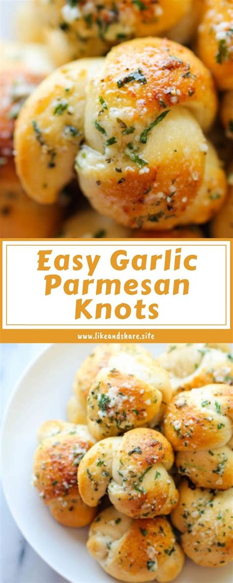 Easy Garlic Parmesan Knots Like And Share