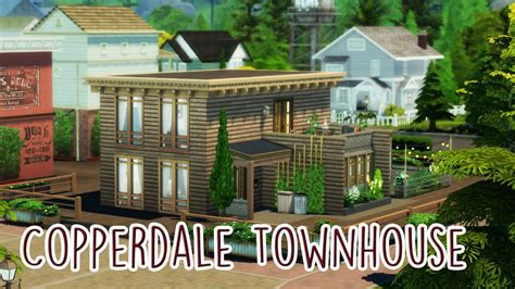 Sims 4 House Building Copperdale Townhouse High School Years