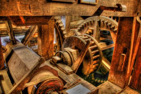 Gears Of History Wooden Gears In The Grist Mill On The Mcc Flickr