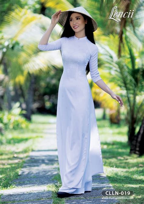 Lencii 2018 Bộ sưu tập áo dài Thái Tuấn dành cho nữ sinh Tiệm Vải