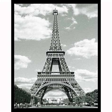 Eiffel Tower Black And White Night Light Designs