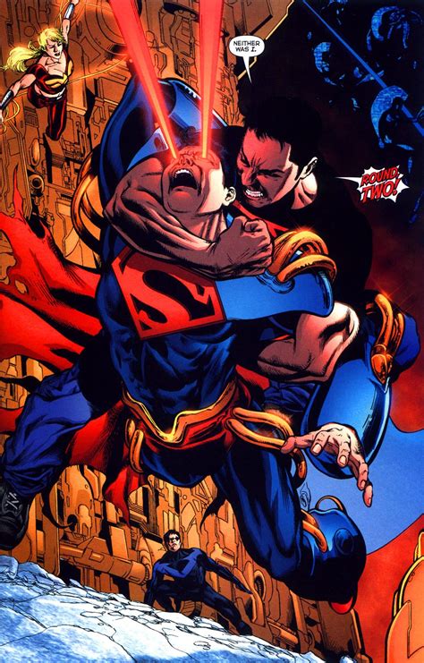 Superboy Prime Vs Superboy By George Perez Superboy Prime Comics Dc