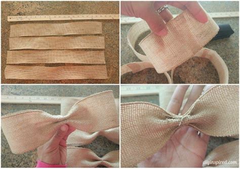 How To Make A Burlap Bow Diy Inspired