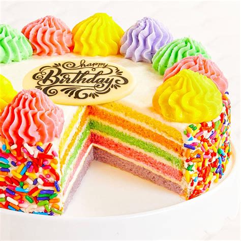Brighter Rainbow Cake Winni