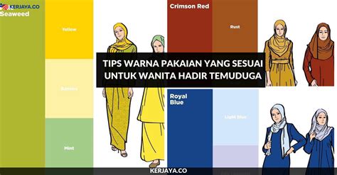 Tips Warna Pakaian Yang Sesuai Untuk Wanita Hadir Temuduga