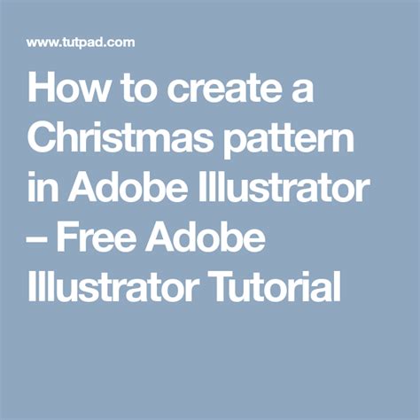 Help make adobe fireworks world the best online community out there for web designers and programmers! How to create a Christmas pattern in Adobe Illustrator ...