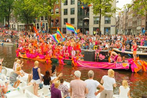 Amsterdam Gay Pride 2014 Editorial Photo Image Of Lesbian 50436646