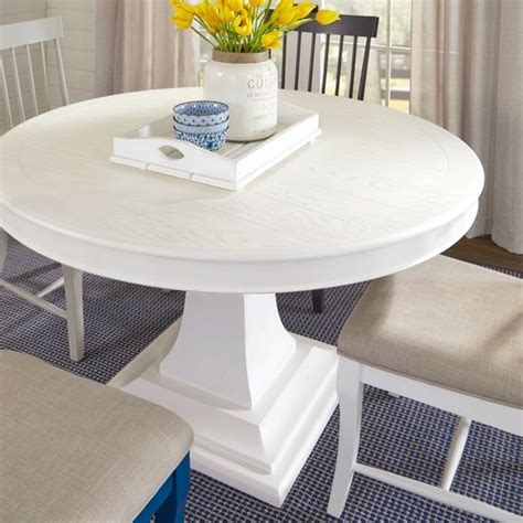 Cindy Crawford Home Cape Cottage White Round Dining Table Dining