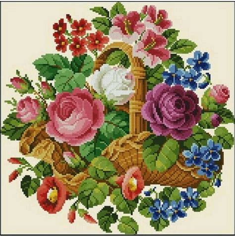 Rose Cross Stitch Pattern Cross Stitch Patterns Flowers Beaded Cross