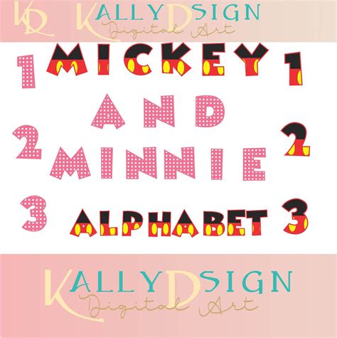 Mickey Ears Disney Svg Svg Files Alphabet Letters Minnie Mouse Svg