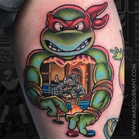 —> also available redimate tattoos with world best tattoo maker des… TMNT tattoo done by @marcdurrant To submit your work use ...