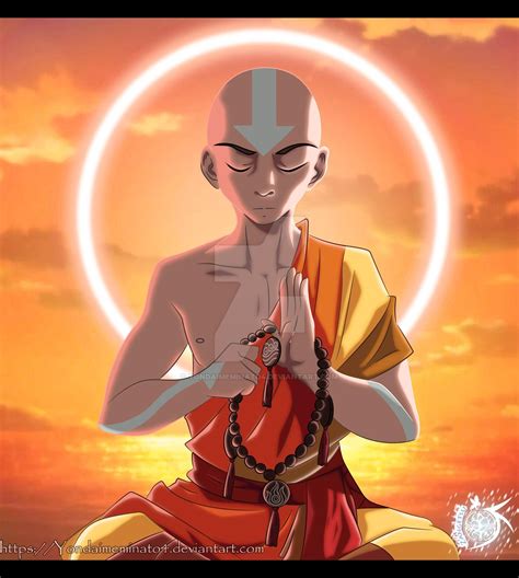 Avatar Aang Meditating By Yondaimeminato4 On Deviantart Aang