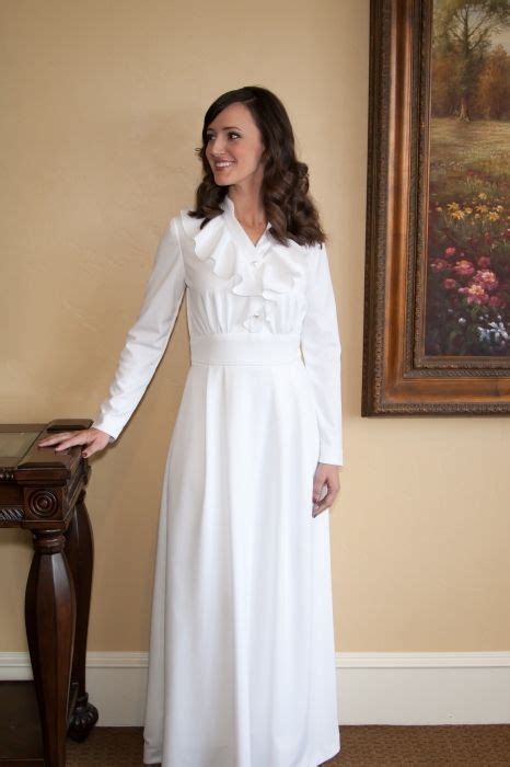 Temple Dress Dresses Temple Dress Modest White Dress