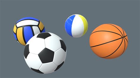 Sports Balls Download Free 3d Model By Rodrivgm A815ed8 Sketchfab