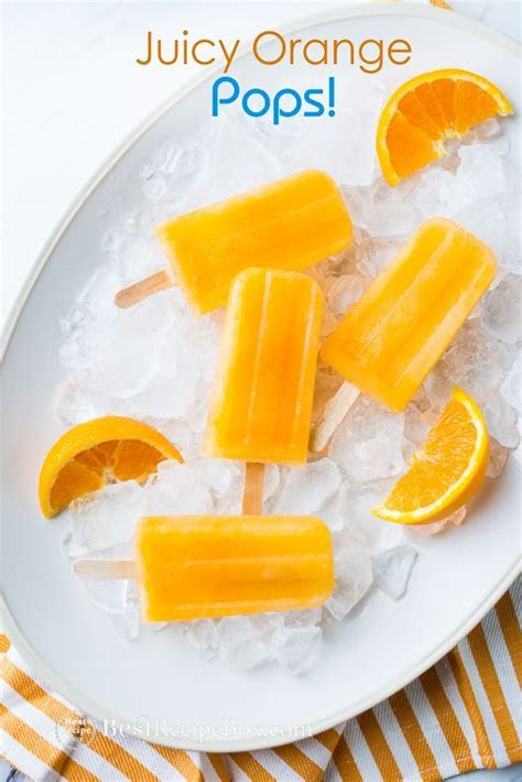 Orange Popsicles Recipe Juicy And Refreshing Ice Cream Recipe