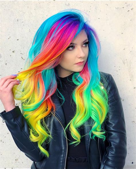 Cheveux Colorés Spring Hair Color Rainbow Hair Color Hot Hair Colors