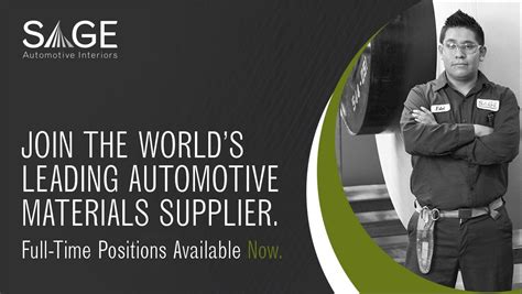 Sage Automotive Interiors Mission Benefits And Work Culture