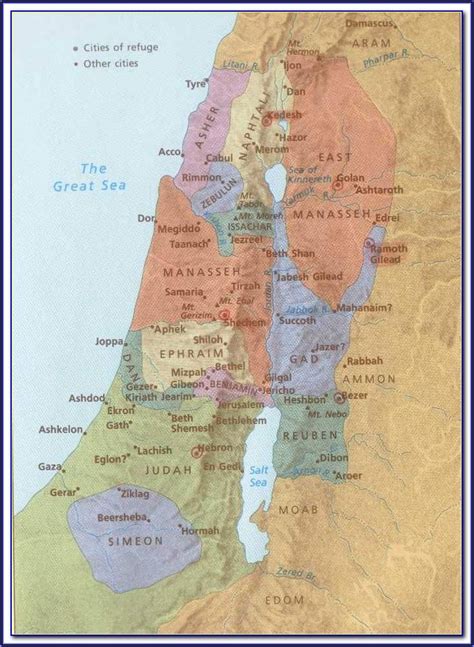 Maps Of Biblical Israel Map Resume Examples A XBdReV